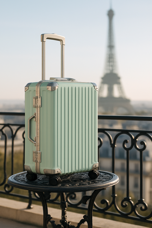 Travel suitcase aluminium