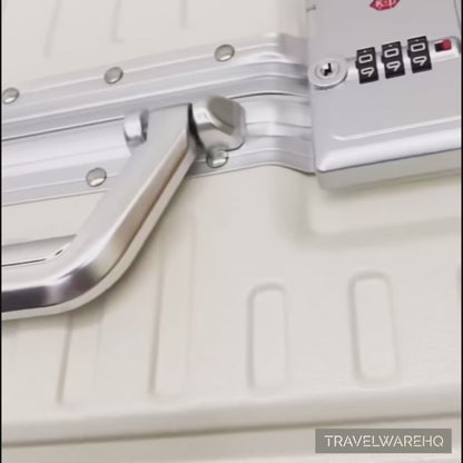 Travel suitcase aluminium